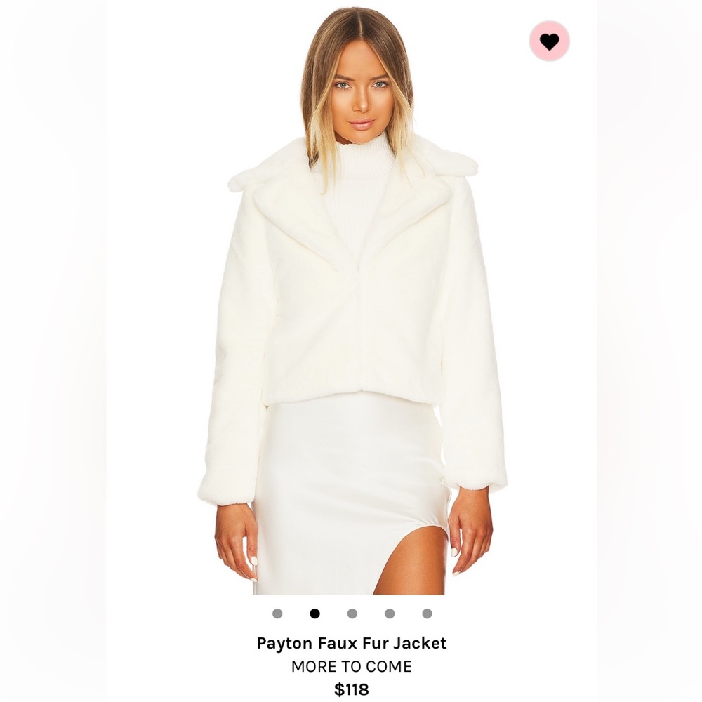 🤍 Revolve More to Come faux fur jacket